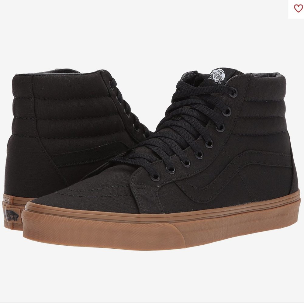 Unisex Vans High Top Sk8-Hi Reissue Shoe Quilted Black Womens 8/Mens 6.5